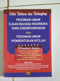 Image of Edisi Terbaru dan terlengkap Pedoman Umum EYD